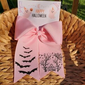Pink Halloween hairbow 🎀